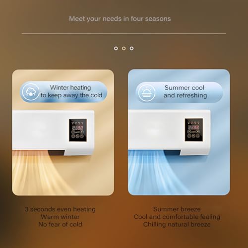 Calefactor Eléctrico de Pared con Control Remoto y Temporizador miniatura 2