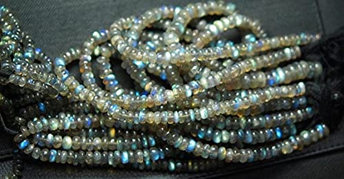 Perles labradorite bleue 5mm pour créer des bijoux bohèmes chics au quotidien