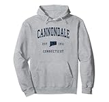 Cannondale Connecticut CT, diseño deportivo deportivo vintage, atlético, azul marino Sudadera con Capucha