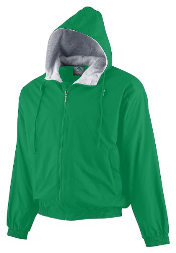 Image of Augusta Sportswear Unisex-Adult Hooded Taffeta Jacket /Fleece Lined
