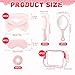 36 Set Spa Sleepover Party Supplies for Girls, 6 Pink Spa Headb 6 Pink Sleep Eye Mask 6 Velvet Hair Scrunchies 6 Organzer Bags 6 Mirrors 6 Combs for Slumber Party Spa Party Favors Gift Sleepover Party