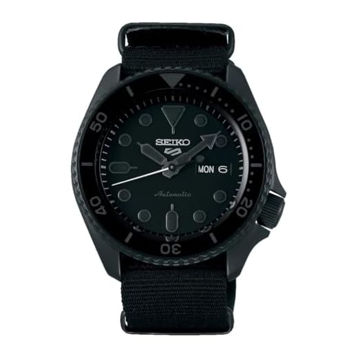 Seiko Relógio esportivo masculino SRPD51K1 Analgoue, pulseira de aço inoxidável, azul/prata escura, 1K1, Nylon preto, 9K1, 9K1
