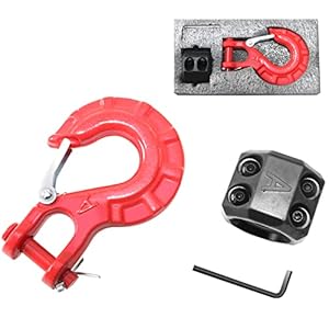 Syhvu Kettenhaken mit Sicherheitsriegel (Rot)