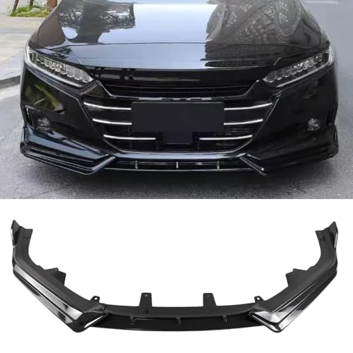 Front Lip 3Pcs Compatible with Honda Accord Sedan 2021 2022 Front Bumper Lip Splitter Spoiler Kit (Carbon Fiber Print)