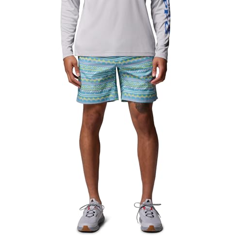 Columbia Mens PFG Rambler Printed Water Short, Vintage Blue Waved, X-Small x 8