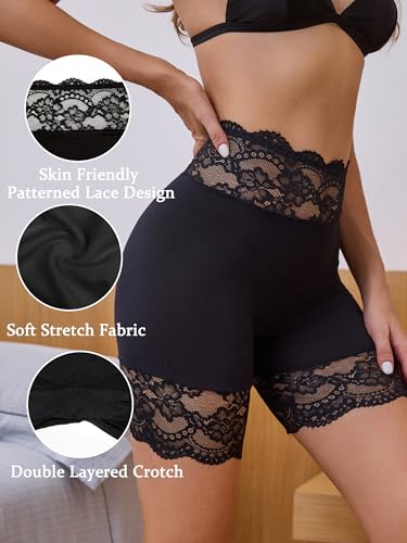 Image of Hibluco Slip Shorts For Under Dresses Anti Chafing Boyshort Women Underwear
