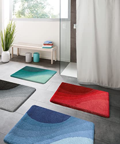 Kleine Wolke Badteppich Malin, Farbe: Türkis, Material: 100% Polyacryl, Größe: 60x 90 cm – Bild 5