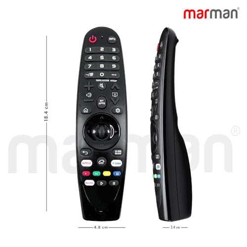 Image of marman Compatible with LG TV Magic Remote Control Model MR20GA - Non Voice Remote for Curved Frame Series LED FHD UHD smart 4K 32 43 55 65 Inch TV - Match Remote Keys with Existing Remote Control