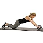 Sunny Health & Fitness Waist Trainer Ab Roller with Elbow Support, Training Wheels, Foldable for Home Gym, Abdominal Exercises, Core Strength, Glute Trainer, Crunch Workouts with Optional Dip Station - Image 5