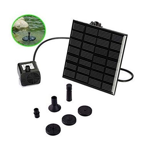 HCHD 2020 New 1.5W Solar Garden Fountain Pump Solar Garden Fountains Waterfalls Power Solar Bird Fountain Powered Water Pump Birdbath Fountain