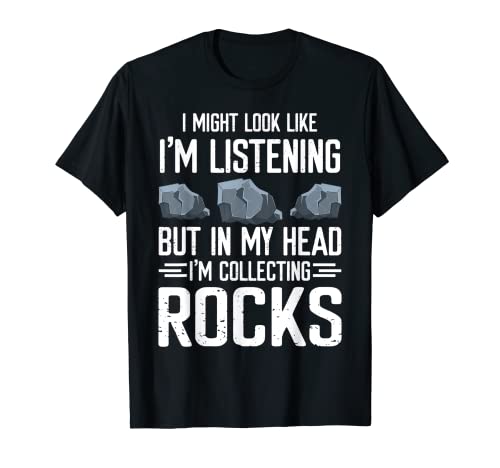Geólogo Funny Geology Art In My Head I'm Collecting Rocks Camiseta