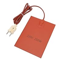 200 ℃ Schnelle Silikon-Heizmatte 150 X 200 Mm, Dünn, Flexibel, Einfach zu Verwenden für Industrieanlagen-Rohrleitungen, EU-Stecker 220 V