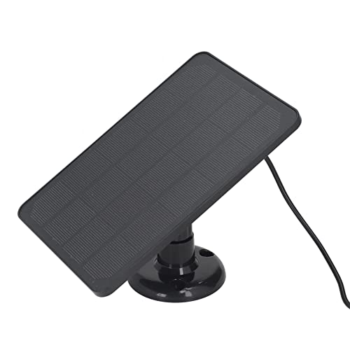 Solar Charging Panel, Monocrystalline Silicon DC Output Solar Battery Panel Charger, 360° Mounting Brackets and Wall Anchors for Small Power Appliances, Emergency Lights
