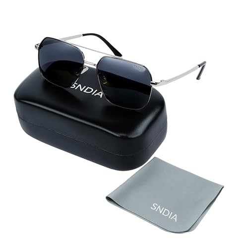 Image of SNDIA Polarized Full Rim Square Sunglasses | Premium Frame for Men & Women | UV400 Protection for Driving, Outdoor Activity (Classic Sunglass)