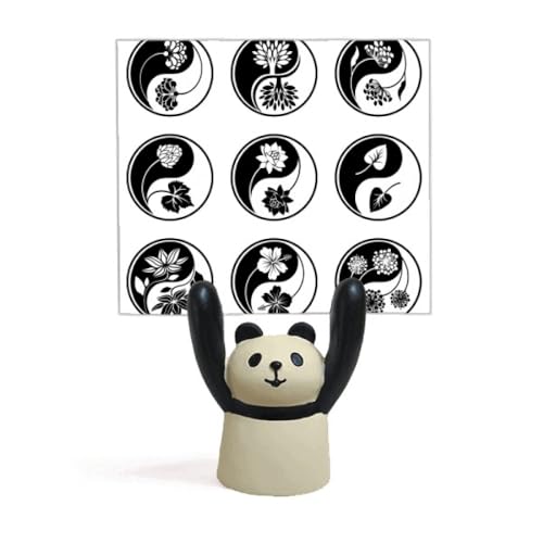 Panda porte-photo yin-yang décoratif pour organiser vos notes de cuisine et bureau