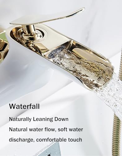 Mitigeur baignoire cascade mural pour douche et bain relaxant
