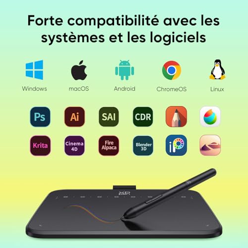 XPPen Deco 640 Tablette Dessin à Stylet 16384 Niveaux avec Inclinaison 60° – vue 7