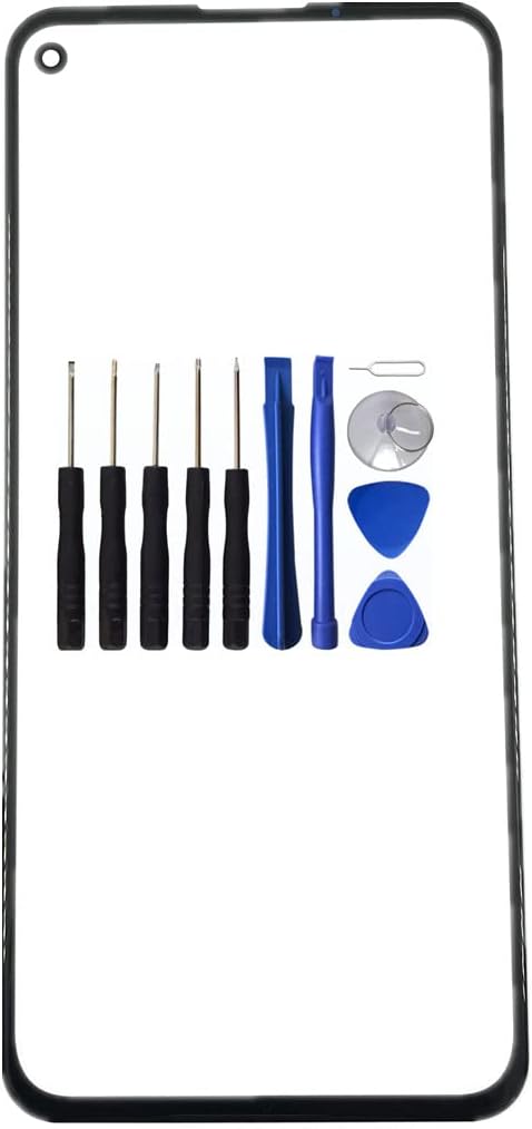 VIESUP Front Glass Replacement for Google Pixel 5a 5G, Touch Screen Outer Lens Panel for Google Pixel 5a 2021 Front Display Replacement with Tools (Not LCD and Touch Digitizer)