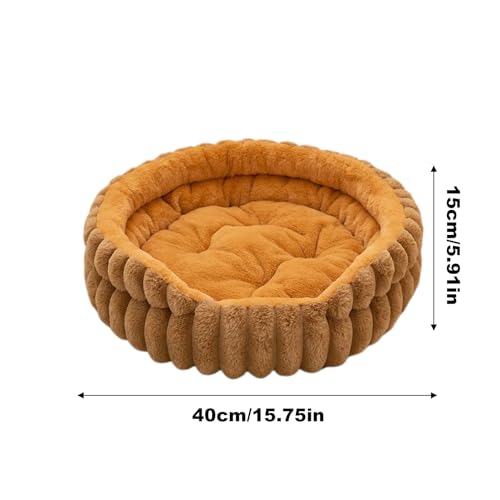 Lit donut pour petit chien et chat d'intérieur lavable et chaud - 6