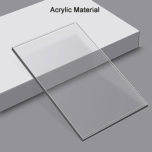 Mesa auxiliar de sofá en forma de C marrón acrílica moderna de 30x30x55 cm 6