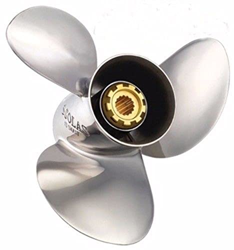 SOLAS New Saturn 14" x 11" Pitch Standard Rotation 3 Blade Stainless Steel Boat Propeller