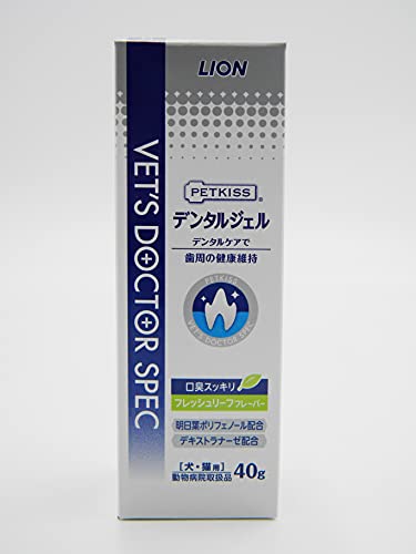 ライオン (LION) ライオン ベッツドクタースペック 犬猫用 デンタルジェル フレッシュリーフフレーバー 40g