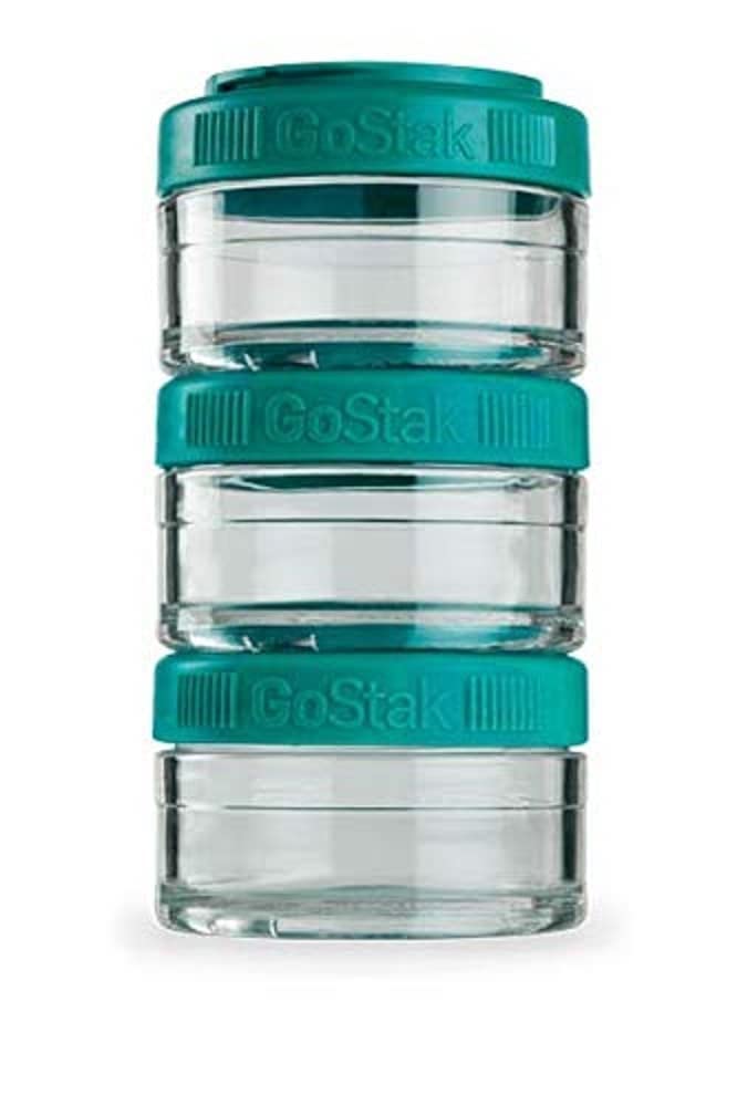 BlenderBottle GoStak 2Pak, Contenedor de suplementos alimenticios, cyan, Pak de (2x150ml) — view 32