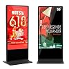 55 Inch Digital Signage Kiosk Touchscreen,1GB+8GB Android 10, Floor Standing Lcd Digital Signage, Commercial Interactive Advertising Display Screen, Digital Signage with Auto Media Player Black
