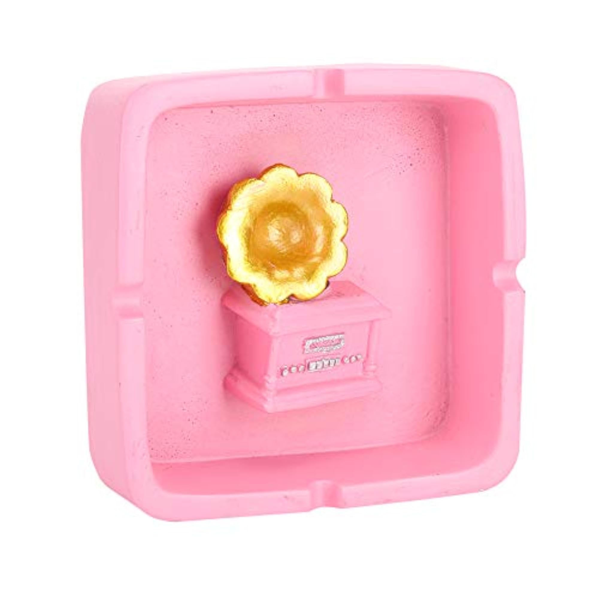 Phonograph Resin Ashtray for Home and Office Use