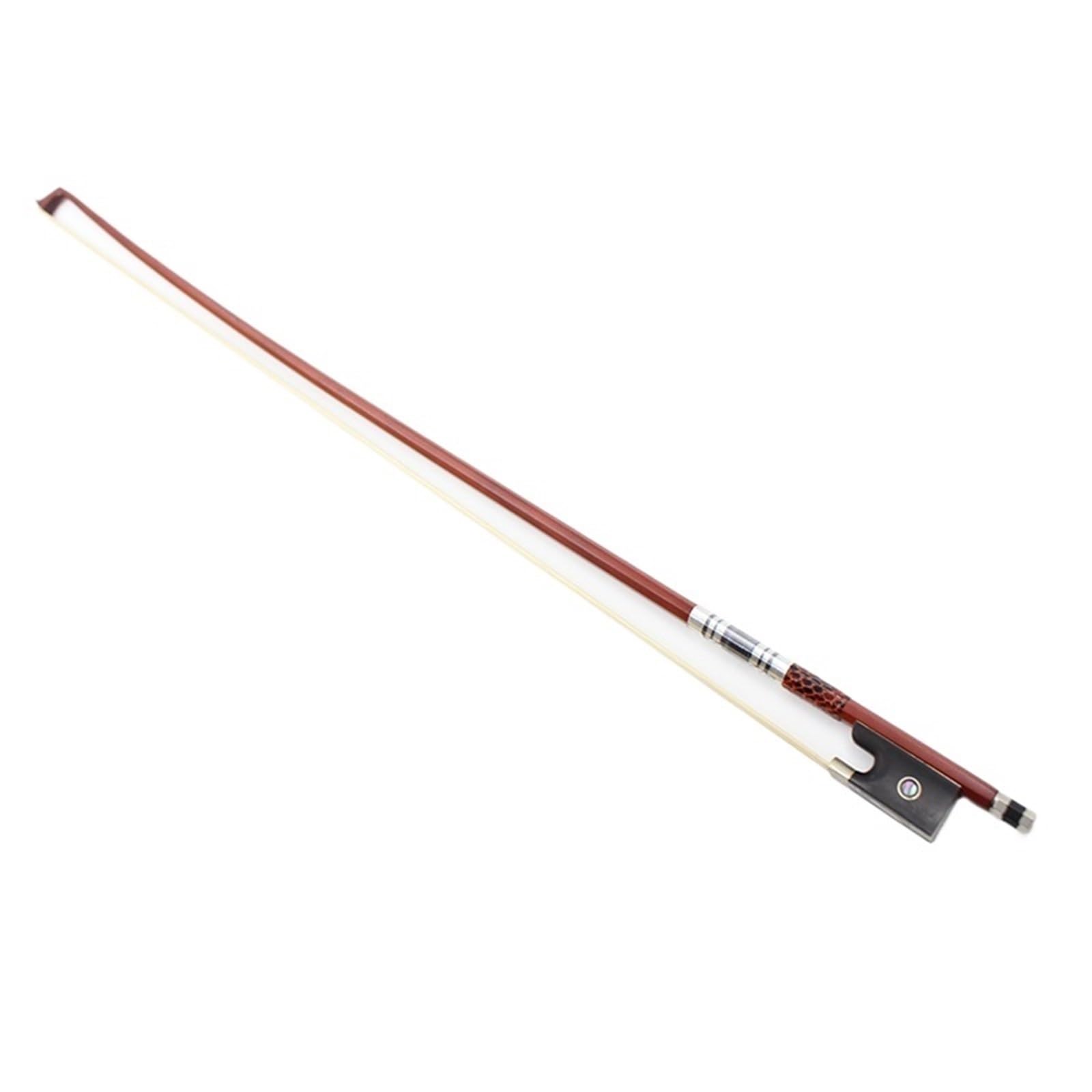 Archet De Violon Pour Pratique Accessoires Pour Archet De Violon En Bois D'ébène Brésilien Forme Ronde Octogonale Crin De Cheval Taille 1/2(4/4)