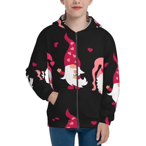 Love You Mom Kid Hoodies Boys Zip Up Sweatshirts Girls Pullover with Pocket3