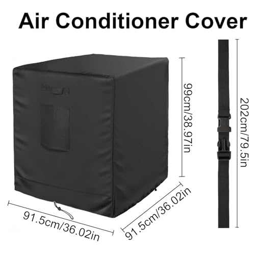 Housse de climatiseur extérieur imperméable et élastique pour protection d'unité - 3