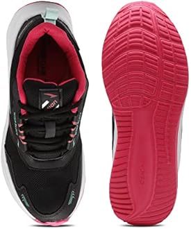 ASIAN Women's Cute Running Shoes,Walking Shoes (Black,Pink, numeric_5)