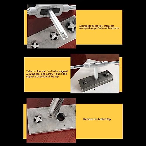 Miniatura 4 de 10pcs Juego De Extractores De Tornillos Rotos, Removedor De Tornillo De Cabeza Rota Extractor De Grifos De Cabeza Rota Con Caja Para M4 M5 M6 M8 M10 M12 M14 M16 M20 M22