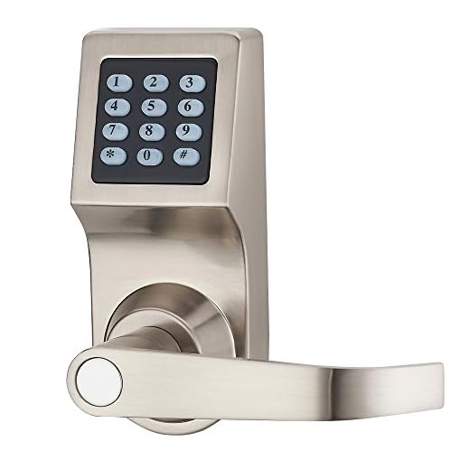 HENYIN Digital Door Lock,Unlock with M1 Card, Code and Key,Handle Direction Reversible (Card Version)
