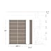 Prepac 2 Column Display Cabinet Media Storage, 38.75
