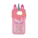 iFunny Quicksand Unicorn Case for Samsung S7/S6, Fashion 3D Cute Cartoon Quicksand Unicorn Bling Stars Kids Girls Women Soft Kawaii Phone Case for Samsung Galaxy S6/ S7 (5.1 inch) (Quicksand Unicorn)