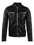 Clou de biker pour homme avec intérieur doublé fermeture éclair