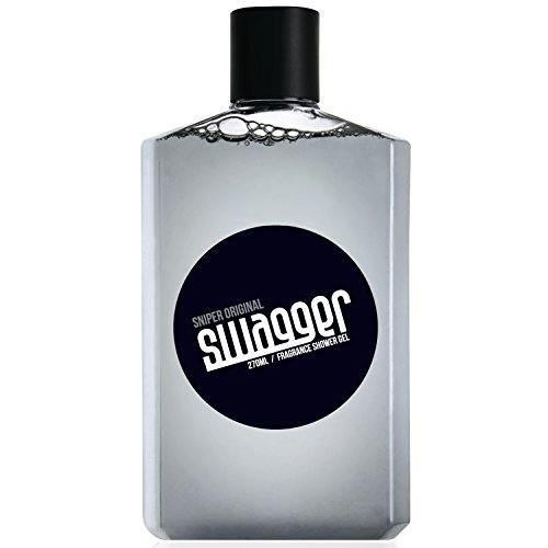 Swagger Fragrance Shower Gel - Sniper Original for Men, 270ml / 9.1 Fl Oz / Jasmine and French-Rose Base with Musk and Cedar Scent