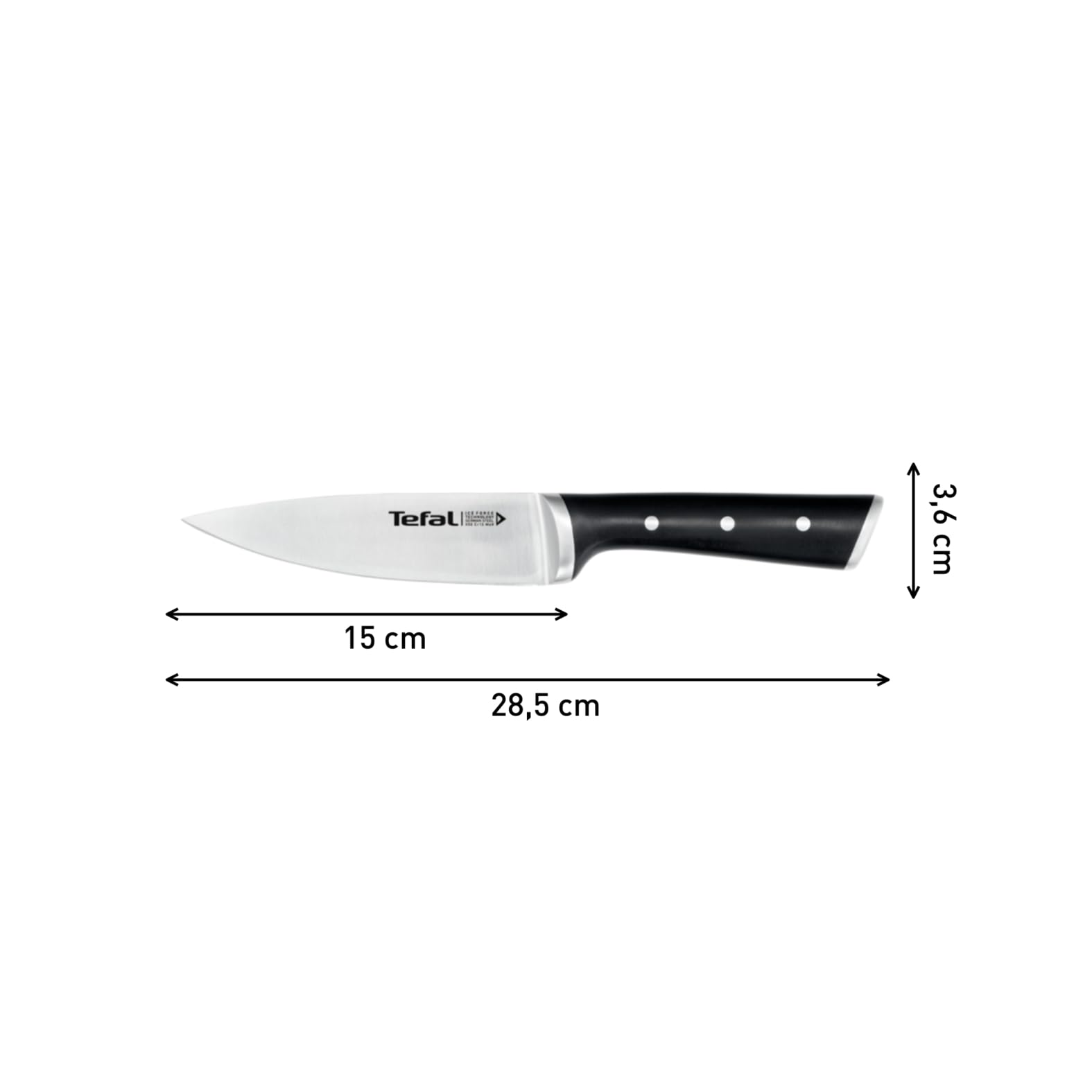 Tefal Ice Force Kochmesser, 15 cm Klinge, Fleisch- oder Gemüsemesser – Ansicht 13