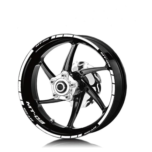 Autocollant de roue moto Yamaha MT-03 jante course style 3