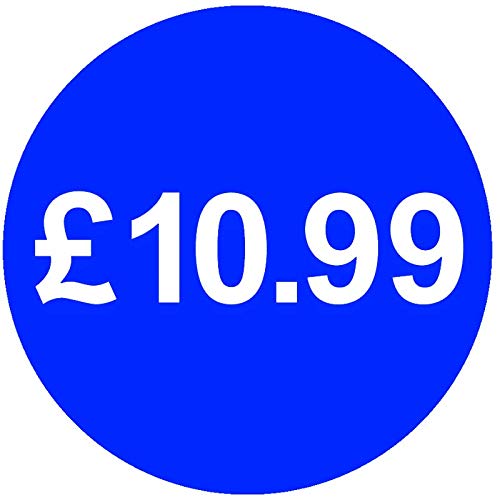 30mm Price Stickers Pack of 500 - Bright Blue - £10.99