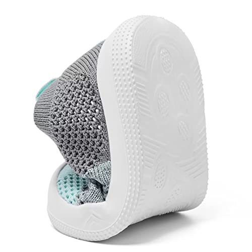 Image of Eashi Baby Boy Girl Non-Skid Indoor Infant Walking Shoes Breathable Warm Elastic Sock Shoes with Memory Sole Protect Toes Outdoor Sneakers
