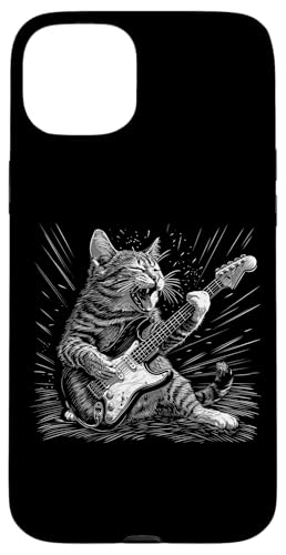 Bass Guitar Cat Jazz Rock Metal Music Blues Kitty �X�}�z�P�[�X iPhone 15 Plus �p