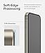 Ringke Onyx Case Compatible with iPhone 15 Pro [Black] + Easy Slide Tempered Glass Compatible with iPhone 15 Pro