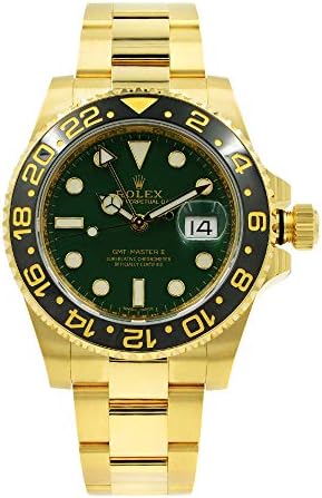 Rolex GMT-Master II 18ct Yellow Gold Green Dial 116718LN