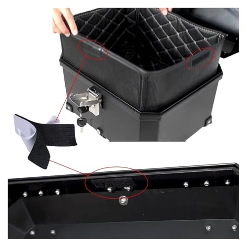 Forro maletero motocicleta y protector interior para baúles traseros de 28L a 100L 7
