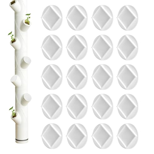 Tapa de tubo de torre hidropónica, piezas protectoras de tubo de cultivo, tapón de tubo de torre hidropónica, para jardinería, invernadero, patio trasero e interior