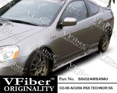2002-2006 Acura RSX HB Body Kit Techno-R Side Skirt