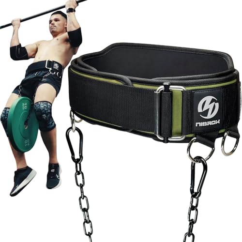 2-in-1 Weightlifting Belt & Dip Belt with 41 IN Steel